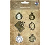Metallanhänger, Metal Charms, im Vintage Design, 6 verschiedene Ausführungen, zum Dekorieren und Gestalten