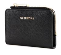 COCCINELLE Metallic Soft Credit Card Holder Noir