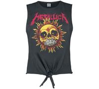 Metallica Amplified Collection - Neon Sun Top charcoal in XL