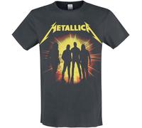 Metallica Amplified Collection - Strobes T-Shirt charcoal in XXL