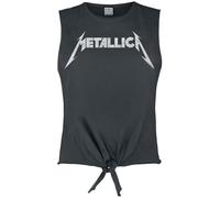 Metallica Amplified Collection - White Logo Top charcoal in XL