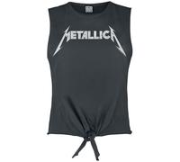 Metallica Amplified Collection - White Logo Top charcoal in L