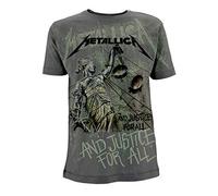 Metallica and Justice for All Neon (All Over) offiziell Männer T-Shirt Herren