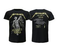 Metallica And Justice For All Tracks T-Shirt - Offizielles Merchandise Größe: S Schwarz