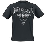 Metallica Biker Männer T-Shirt schwarz 4XL 100% Baumwolle Band-Merch, Bands
