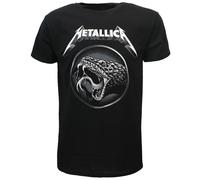 Metallica Black Album Snake T-Shirt - Offizielles Merchandise Größe: M Schwarz