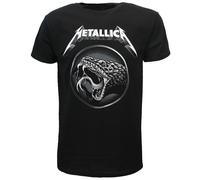 Metallica Black Album Snake T-Shirt - Offizielles Merchandise Größe: XL Schwarz