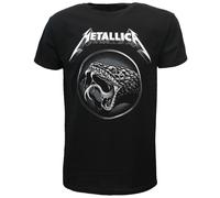 Metallica Black Album Snake T-Shirt - Offizielles Merchandise XXL Schwarz