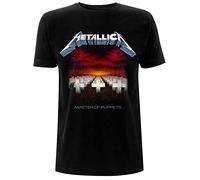 Metallica T-Shirt Herren Master of Puppets Tracks Schwarz Größe M