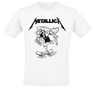 Metallica Hetfield Skates T-Shirt weiß in XXL