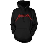 Metallica Hoodie Skull Screaming Red Unisex Black S