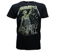Metallica Justice For All Vintage T-Shirt - Band Merch M Schwarz