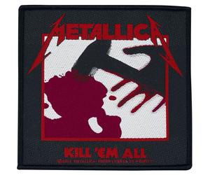 Metallica Kill 'Em All Patch schwarz weiß rot