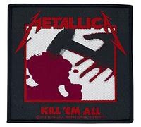 Metallica Kill 'Em All Unisex Patch Standard 100% Polyester Band-Merch, Bands