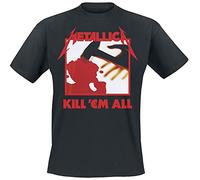 Metallica Kill 'Em All Unisex T-Shirt schwarz L 100% Baumwolle Band-Merch, Bands