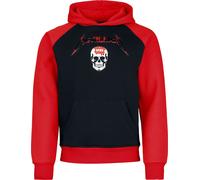 Metallica Logo Kapuzenpullover schwarz rot in XL