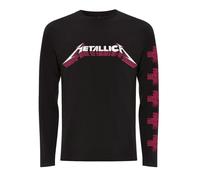 Metallica Master Of Puppets Logo Langarmshirt schwarz in S