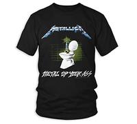 Metallica Metal Up Your Ass Black offiziell Männer T-Shirt Herren (Large)