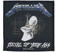 Metallica Metal Up Your Ass Patch schwarz weiß blau