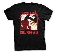 Metallica Officially Licensed - Kill 'em All Album Tracks T-Shirt Trikot T Shirt Vorder- und Rückseitendruck (X-Large)