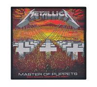 Metallica Patch Master Of The Puppets offiziell Nue Schwarz woven (10cm x 10cm)