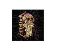 Metallica Patch One Band Logo offiziell Nue Schwarz Cotton Sew On (10cm x 10cm)