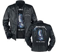 Metallica Ride The Lightning Männer Lederjacke schwarz L 100% Leder Band-Merch, Bands