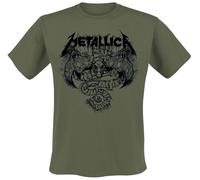 Metallica Roam Blast Olive T-Shirt oliv in L