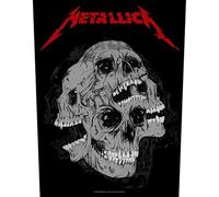 Metallica Rückenaufnäher Skulls Band Logo Nue offiziell sew on 36cm x 29cm One Size