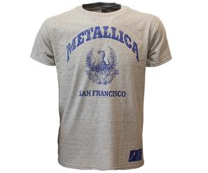 Metallica San Francisco College-T-Shirt XXL Grau