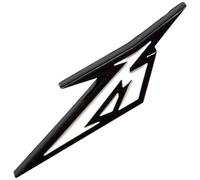 Metallica Schwarz And Weiß Band Logo Pin Badge One Size