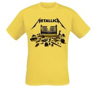 Metallica Simplified Cover (M72) Männer T-Shirt gelb 3XL 100% Baumwolle Band-Merch, Bands