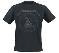 Metallica Snake Ring Tonal T-Shirt schwarz in XL