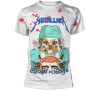Metallica T-Shirt Crash Course In Brain Surgery White L
