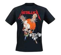 Metallica T Shirt Damage Inc Band Logo Nue offiziell Herren Schwarz L