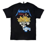 Metallica T Shirt Damage Inc Band Logo Nue offiziell Herren Schwarz M