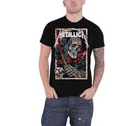 Metallica T Shirt Death Reaper Band Logo Nue offiziell Herren Schwarz XL