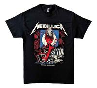 Rock Off Trade T-Shirt Metallica Enter Sandman – Poster & Bandlogo – Offiziell – Unisex Schwarz L