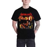 Metallica T Shirt Garage Days Photo Gelb Band Logo Nue offiziell Herren