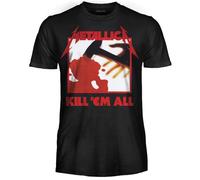 Metallica T-Shirt Kill 'Em all. Offizielles Rock T-Shirt. Heavy Metal Band. Unisex-T-Shirt für Erwachsene und Jugendliche., XS