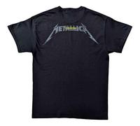 Metallica T-Shirt Charred 72 – Charcoal/Rot-Logo – 100% Baumwolle – Schwarz, Größe S