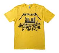 Metallica T Shirt M72 Seasons Simplified Cover Nue offiziell Unisex Gelb L