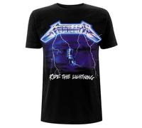 Metallica T Shirt Ride The Lightning Tracks Band Logo Nue offiziell Herren