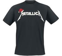 Metallica T-Shirt Santa Hat Band-Logo – Offiziell – Herren Schwarz M