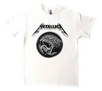 Metallica T-Shirt Album Poster – Bandlogo, offiziell, Unisex – Schwarz/Weiß XXL