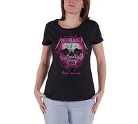 Metallica T Shirt Wherever I May Roam Band Logo offiziell Damen Skinny Fit M