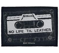 Metallica Aufnäher No Life 'til Leather – schwarz/grau/weiß