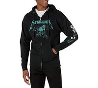 Metallica Unisex-Erwachsene Official S&m2 Moose Skull Zip Hoodie Kapuzenpullover, schwarz, Small