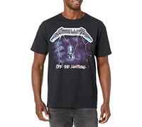 Metallica Unisex-Erwachsene Ride The Lightning T-Shirt, schwarz, Klein