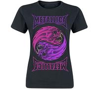 Metallica Yin Yang Frauen T-Shirt schwarz M 100% Baumwolle Band-Merch, Bands